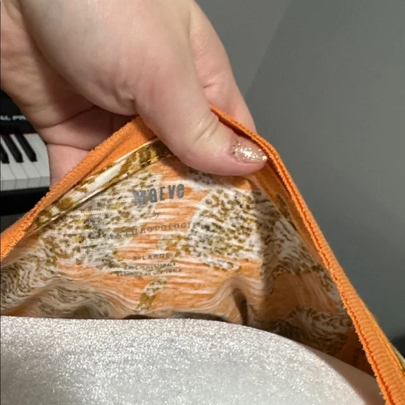 Maeve by Anthropologie Orange Tiger Print Women's Top - Picture 2 of 5